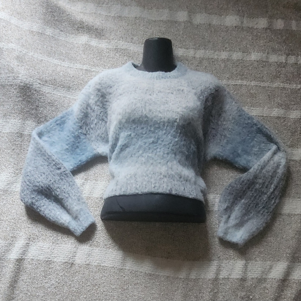 Elegant Sky Blue Women's Sweater